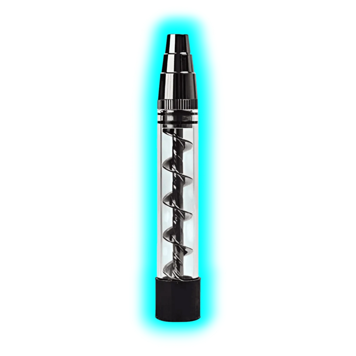 3 in 1 Glass Twist Pipe Brown