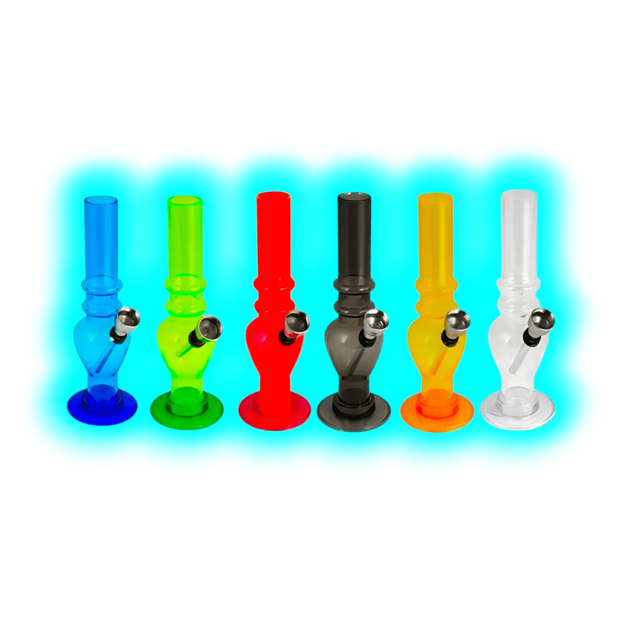 Acryl Mini Bong Hand Grip Assort.