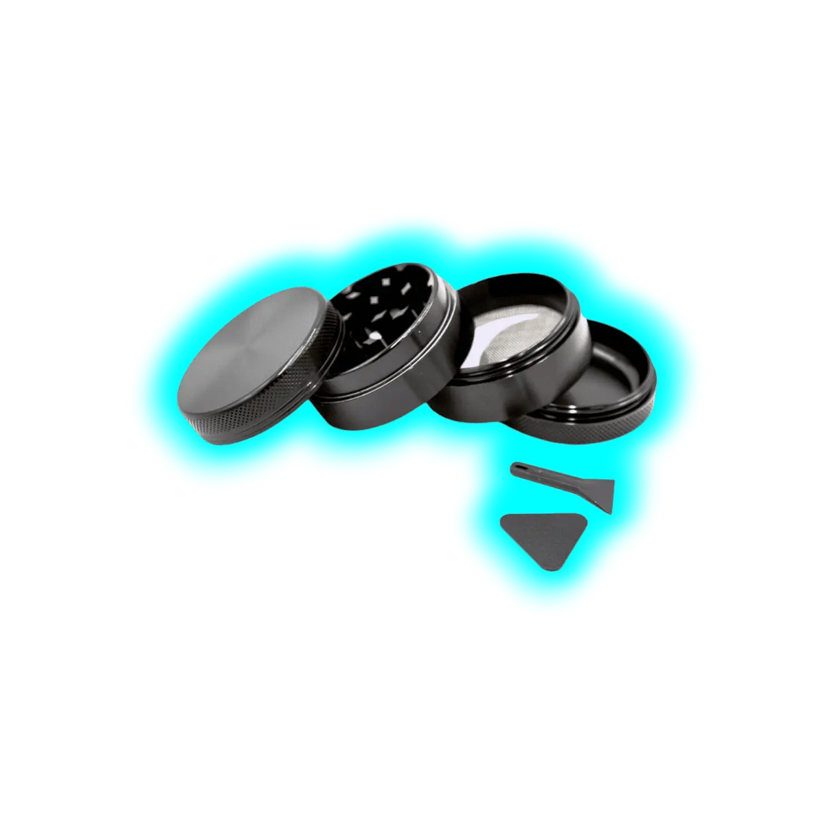 Aluminium Grinder Black 4 Parts 50mm