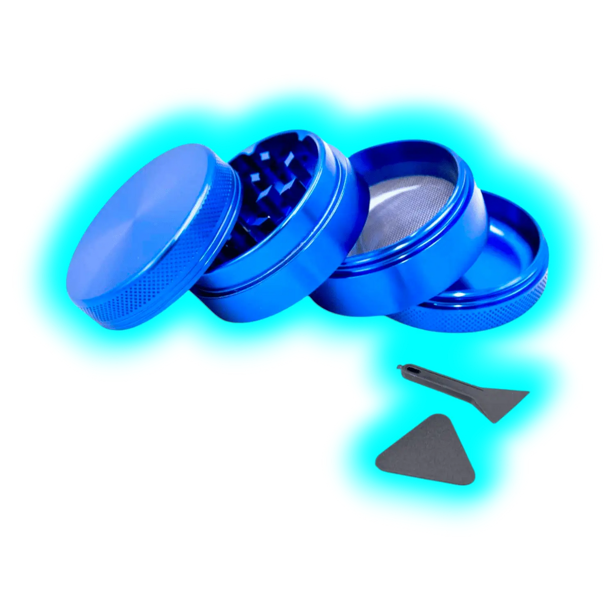 Aluminium Grinder Blue 4 Parts 50mm