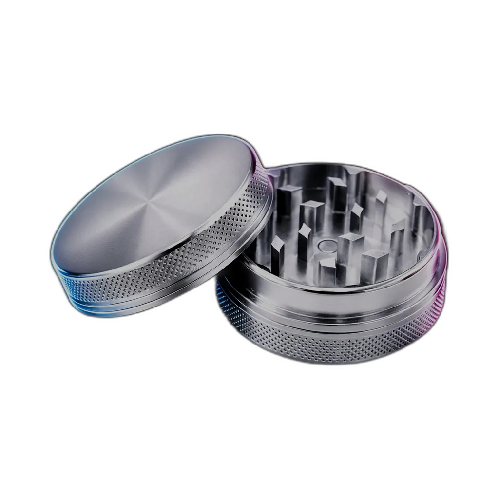 Aluminium Grinder Silver 2 Parts 50mm
