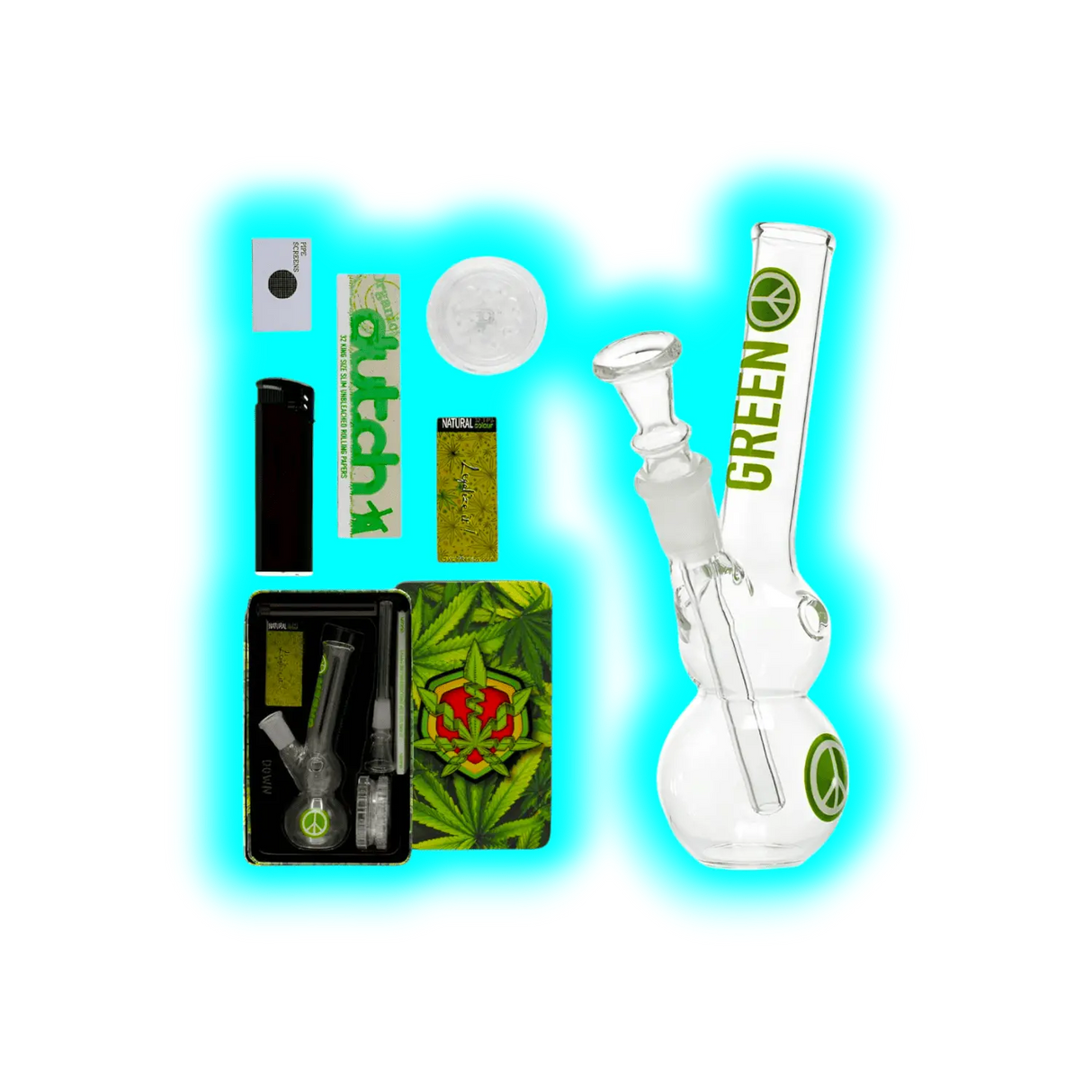 Amsterdam Greenline Glassbong 14cm