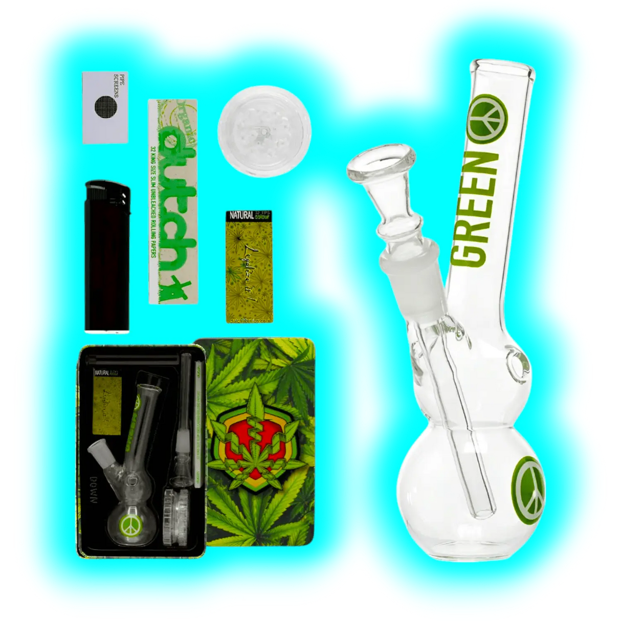 Amsterdam Greenline Glassbong 14cm