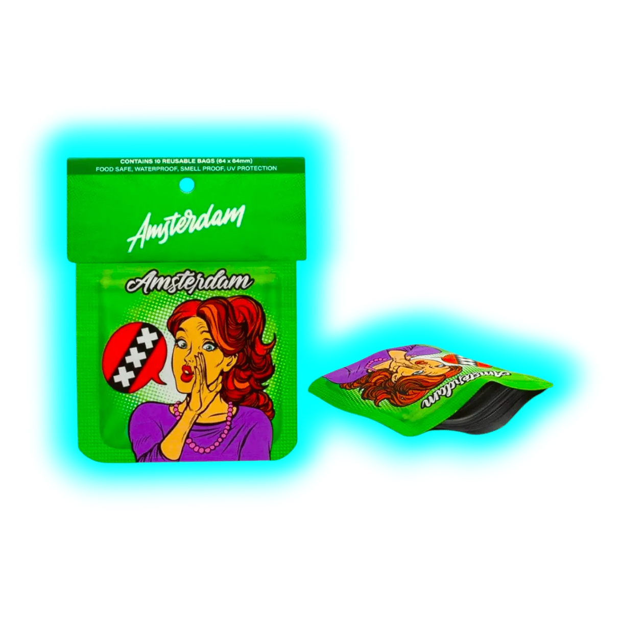 Amsterdam XXX Smellproof Bags 64x 64mm 10pcs