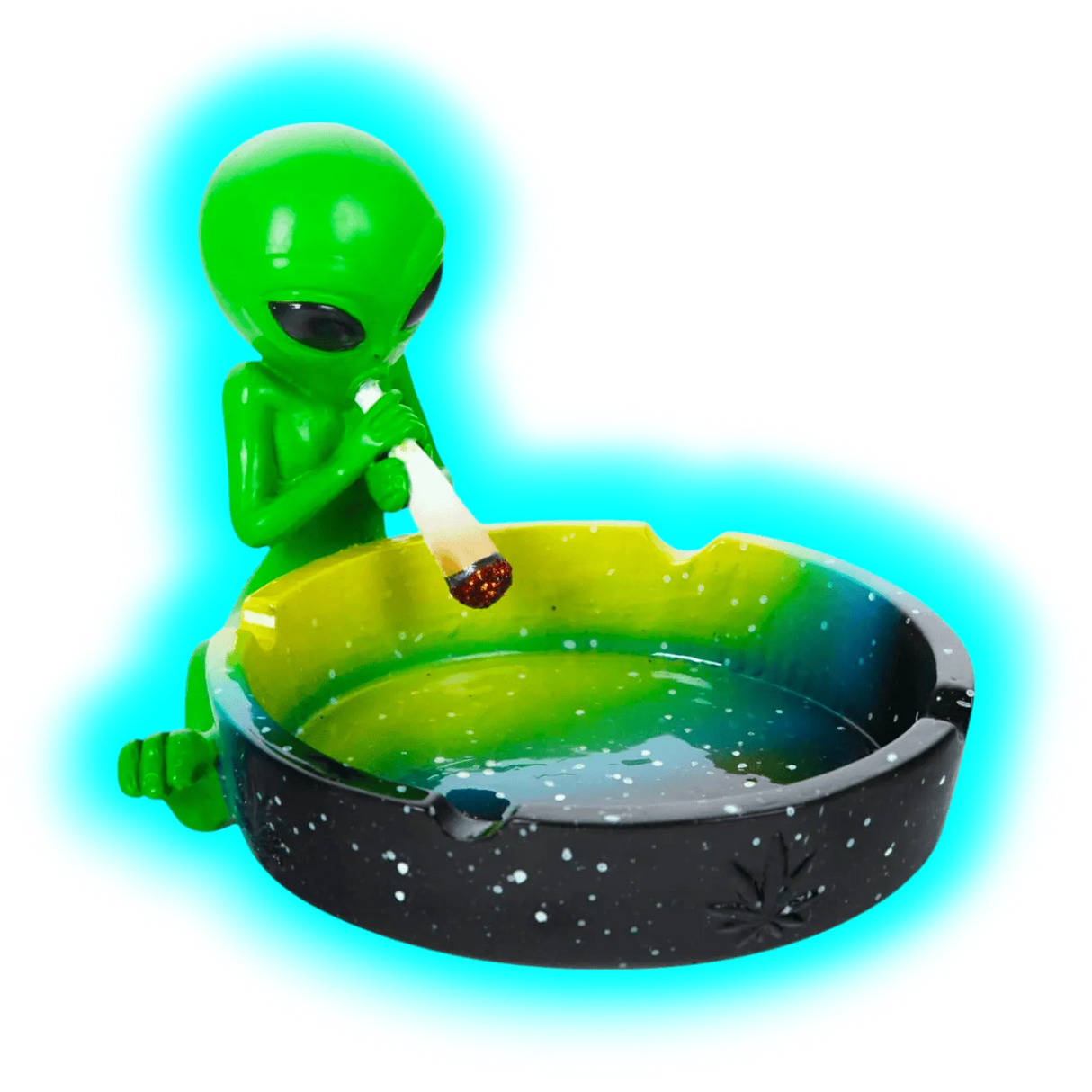 Ashtray Alien Green 12.5cm