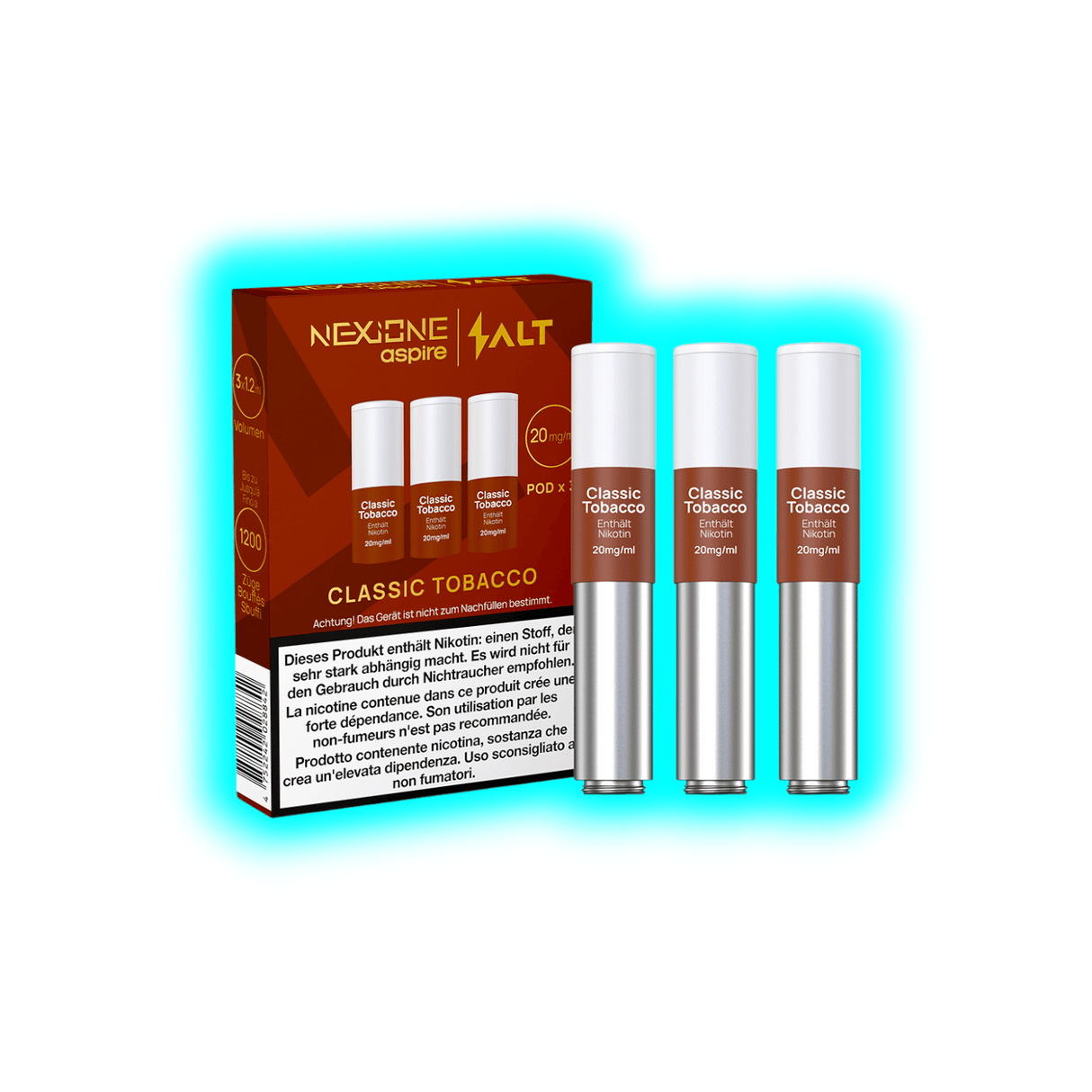 Aspire Nexione Salt Classic Tobacco Pod 20mg 3pcs