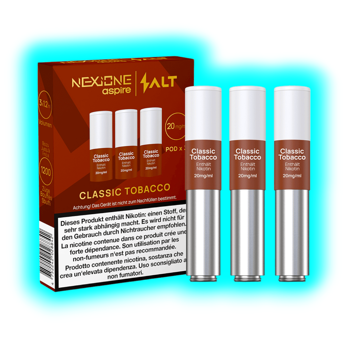 Aspire Nexione Salt Classic Tobacco Pod 20mg 3pcs