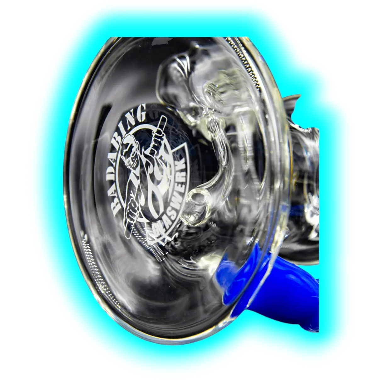 Badabing Glas Badabend Blue Deep Cut Horn 14mm