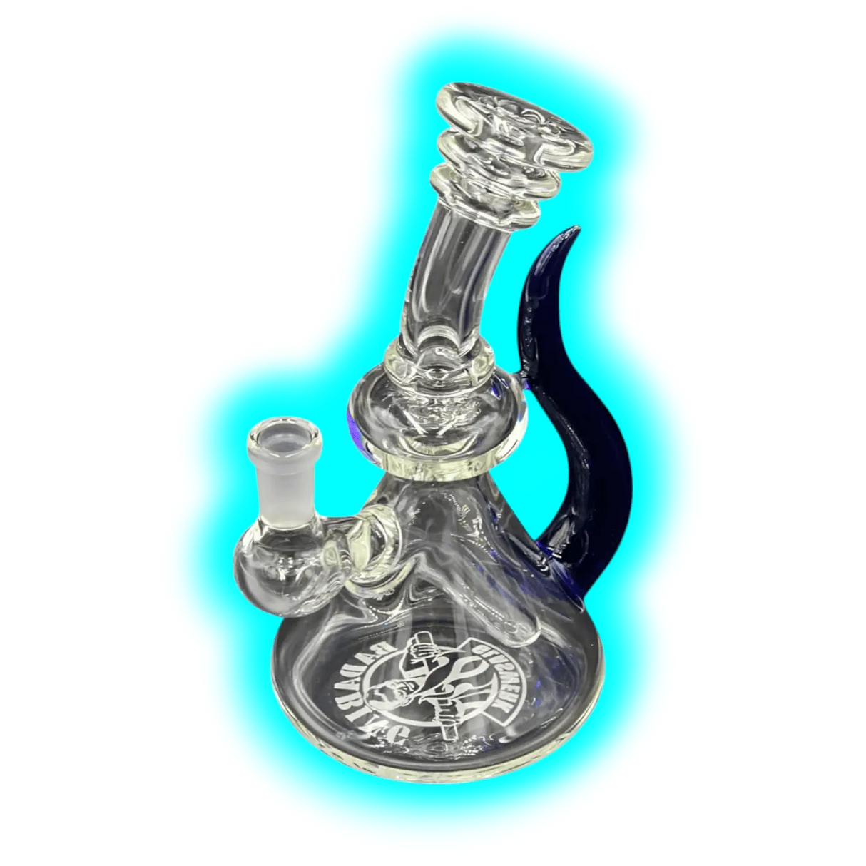 Badabing Glas Badabend Blue Horn 10mm