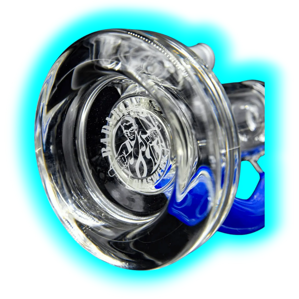 Badabing Glas Badabull Blue Horn 10mm