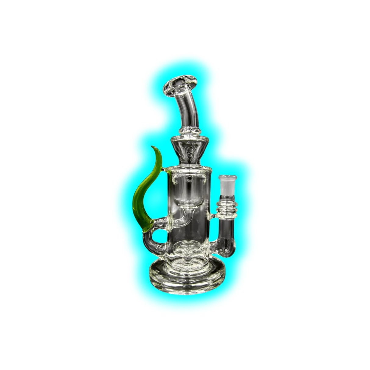 Badabing Glas Special Edition Incycler 14mm Green Horn Unikat