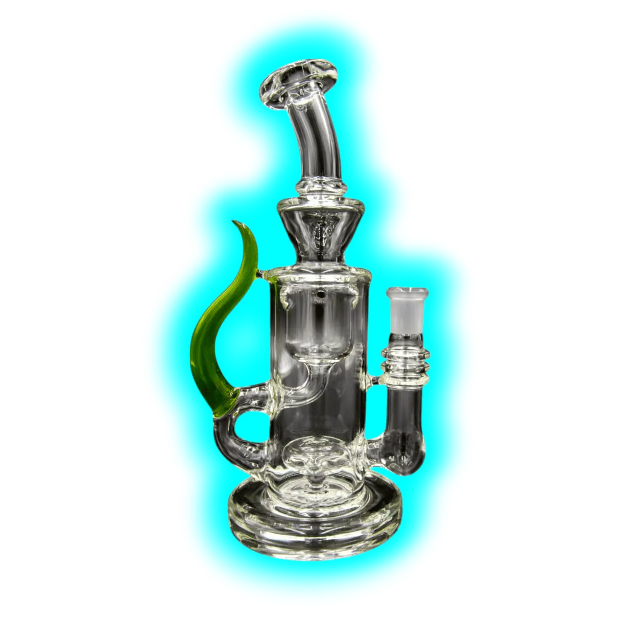 Badabing Glas Special Edition Incycler 14mm Green Horn Unikat