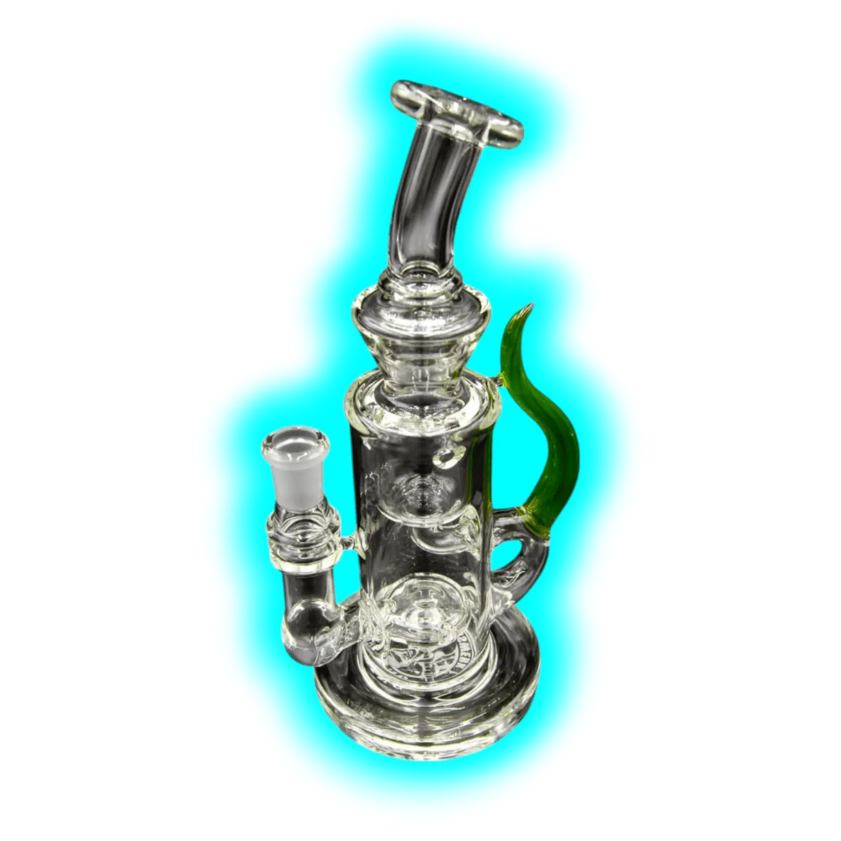 Badabing Glas Special Edition Incycler 14mm Green Horn Unikat