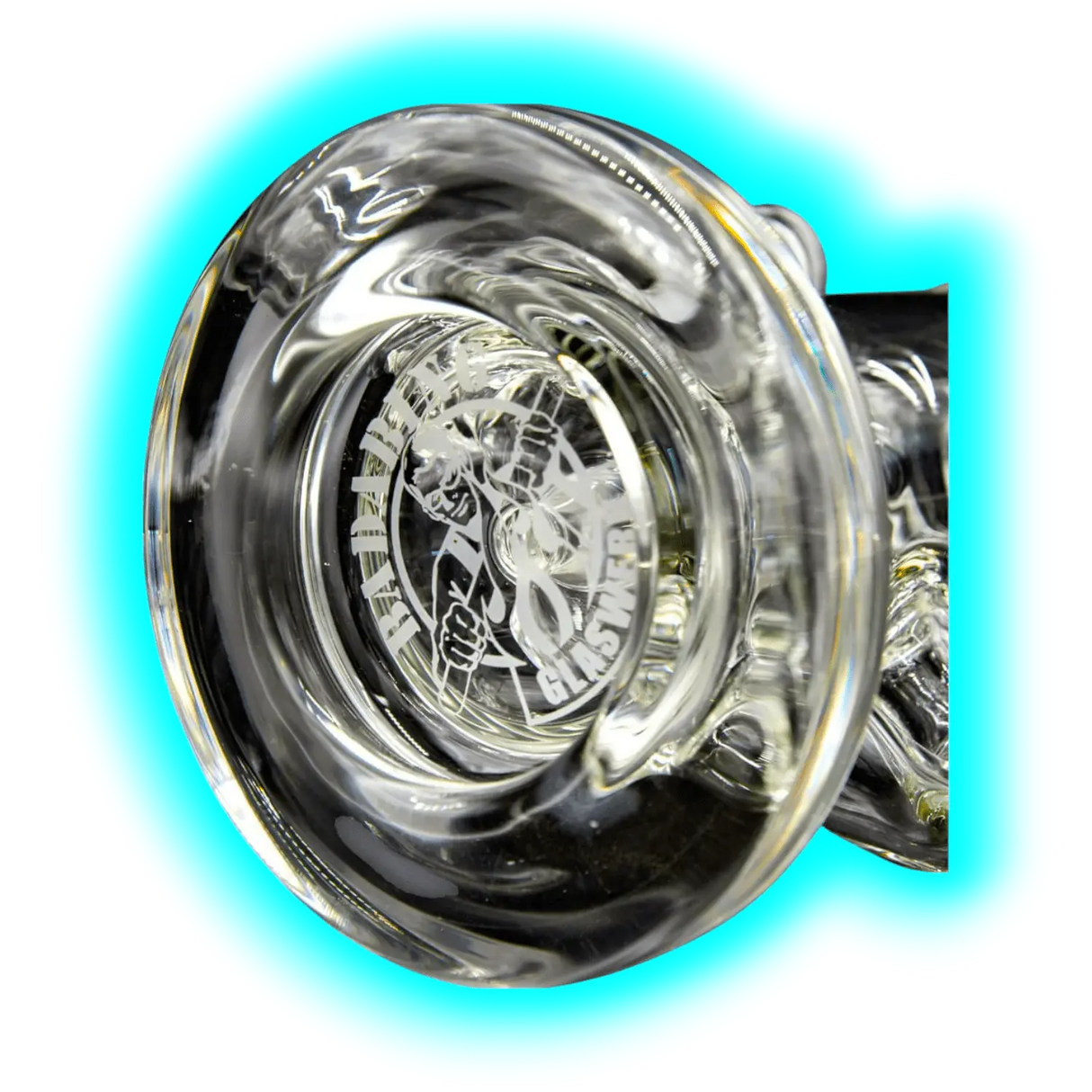 Badabing Glas Special Edition Incycler 14mm Green Horn Unikat