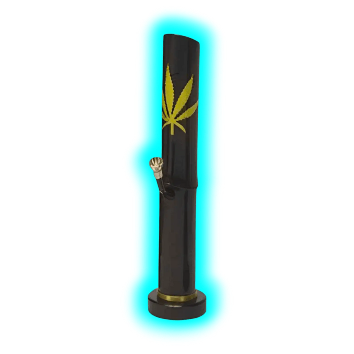 Bamboo Bong mit Hanfblatt