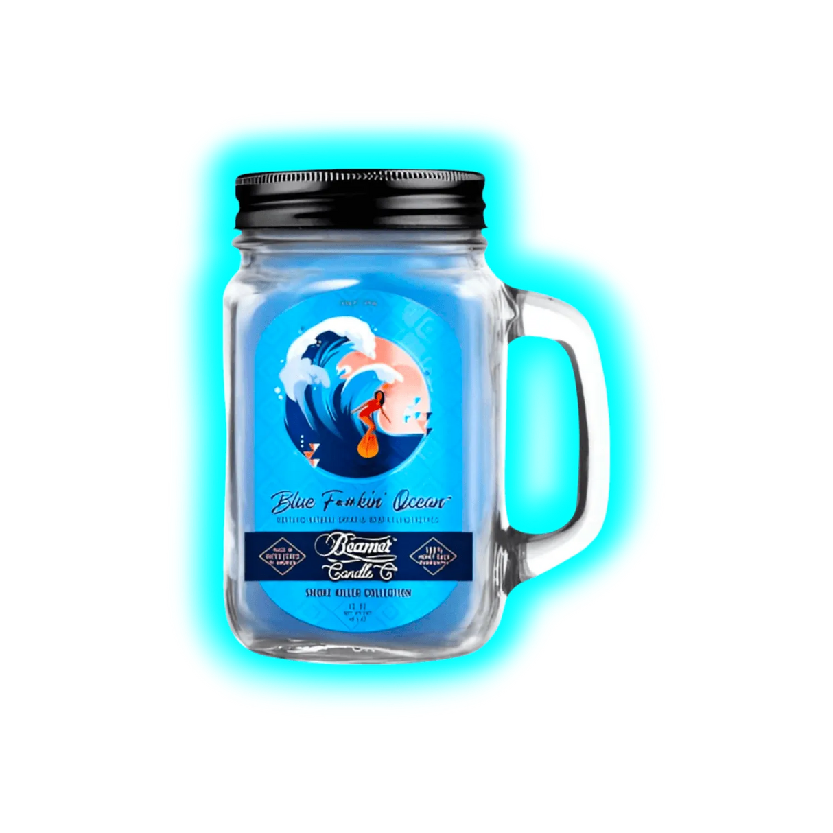 Beamer Candles Co Blue F#*in Ocean