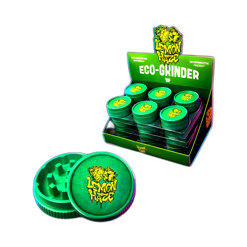 Best Buds Eco Grinder Lemon Haze 53mm von hinten fotografiert (Rückansicht)