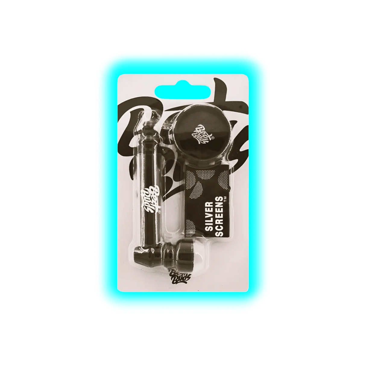 Best Buds Pipsy Black Metal Pipe with Mini Grinder