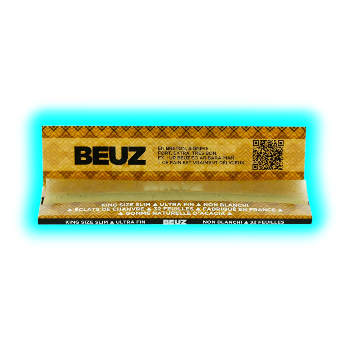 Beuz Papers King Size Slim Star Unbleached Display 50pcs