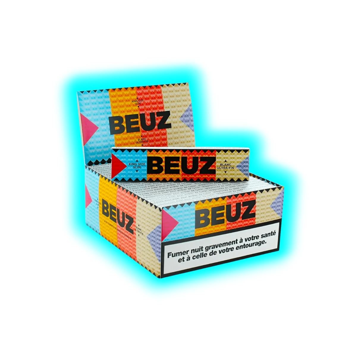 Beuz Papers King Size Slim Ultra Fine Display 50pcs