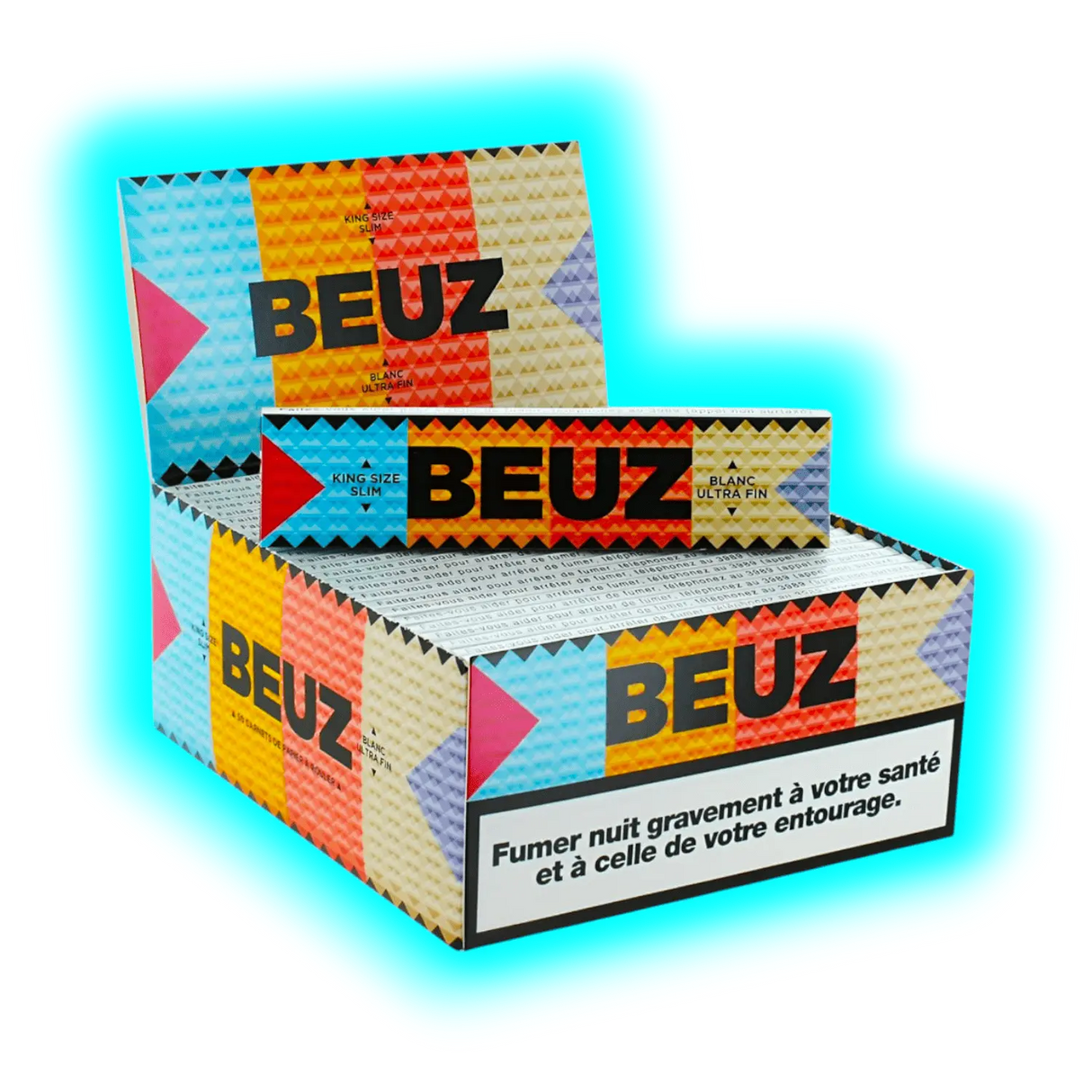 Beuz Papers King Size Slim Ultra Fine Display 50pcs