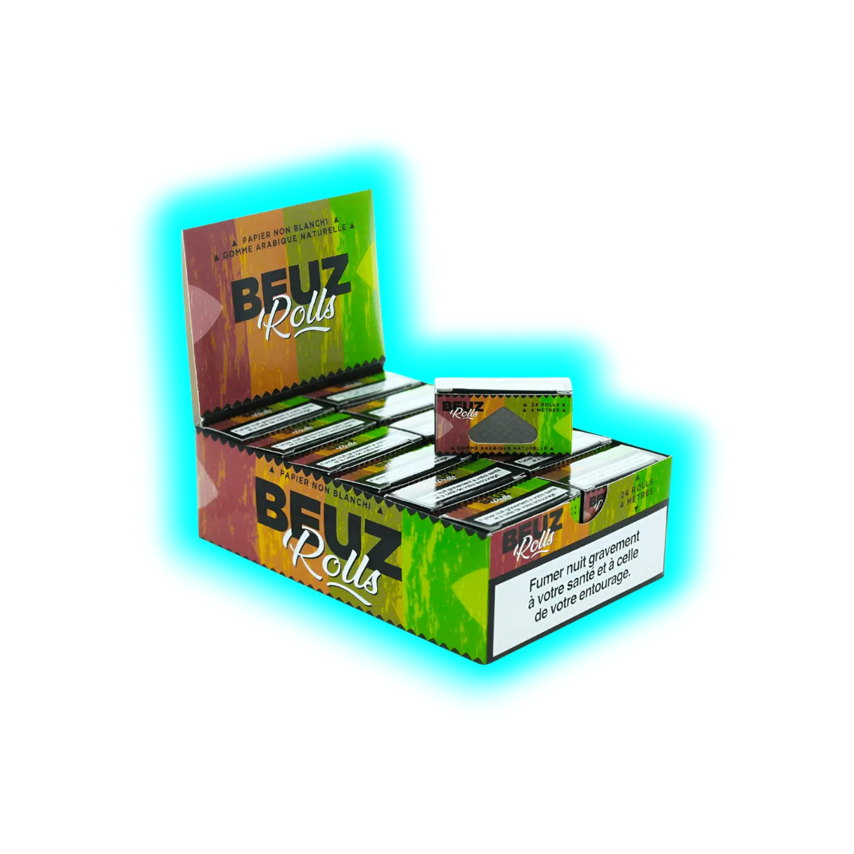 Beuz Rolling Paper Roll Brown Display 24pcs