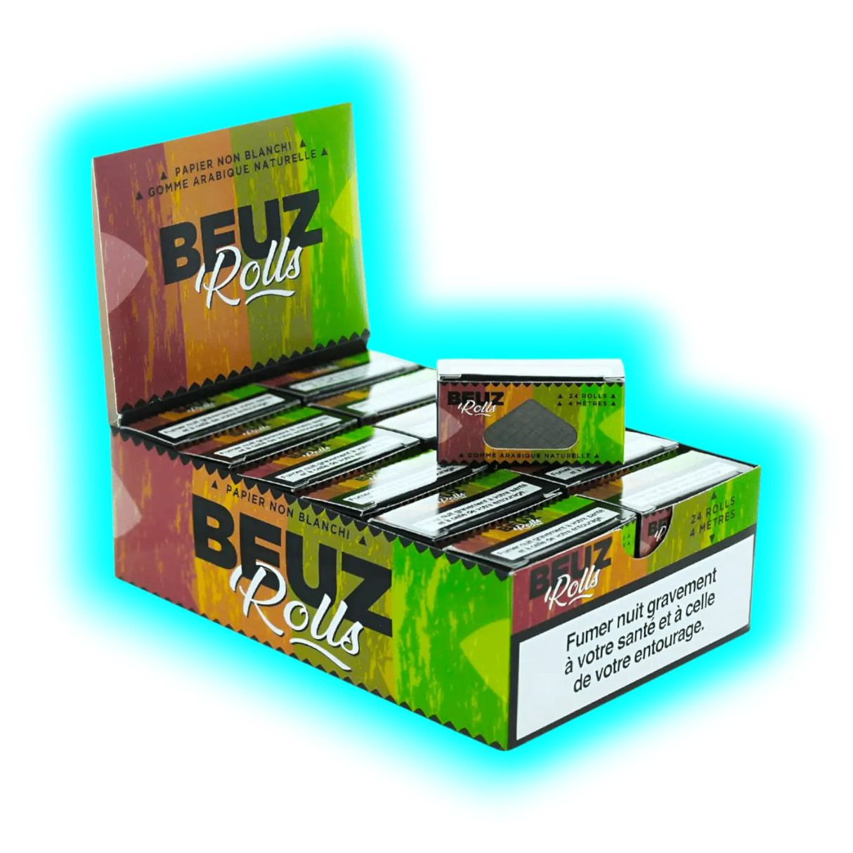 Beuz Rolling Paper Roll Brown Display 24pcs