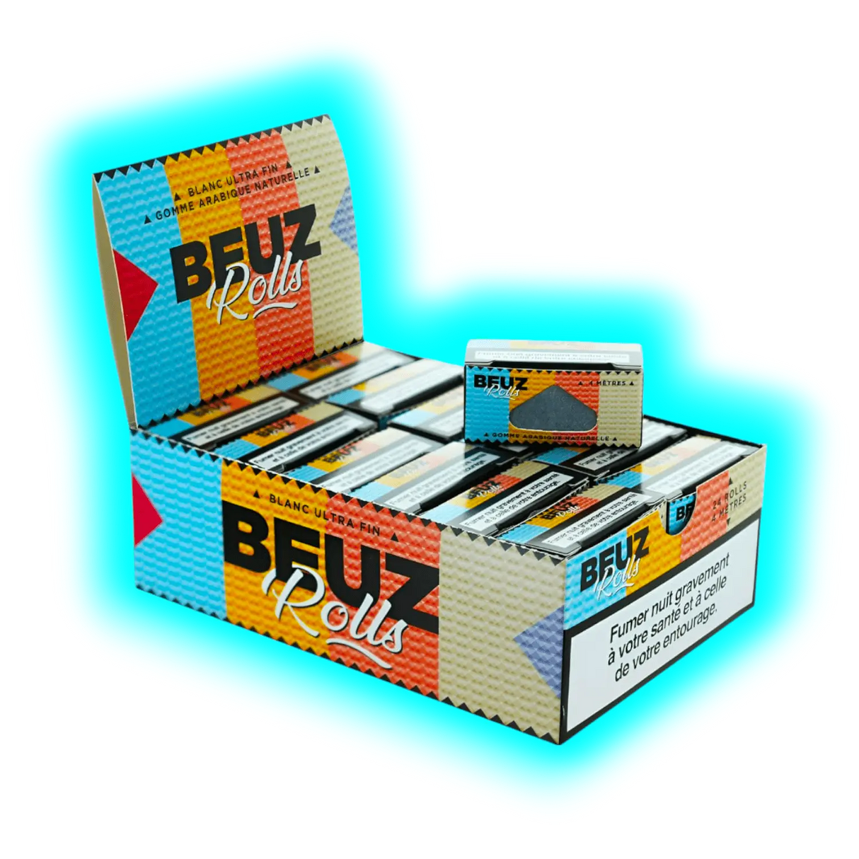 Beuz Rolling Paper Roll White Display 24pcs