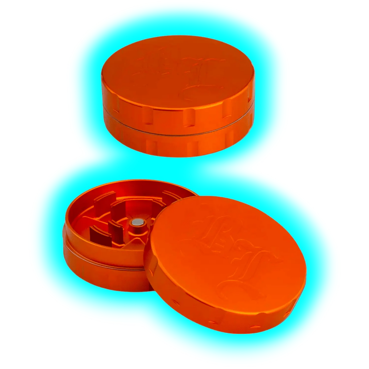 BL' 'Startrails' Aluminiumgrinder 2-teilig Orange 62mm