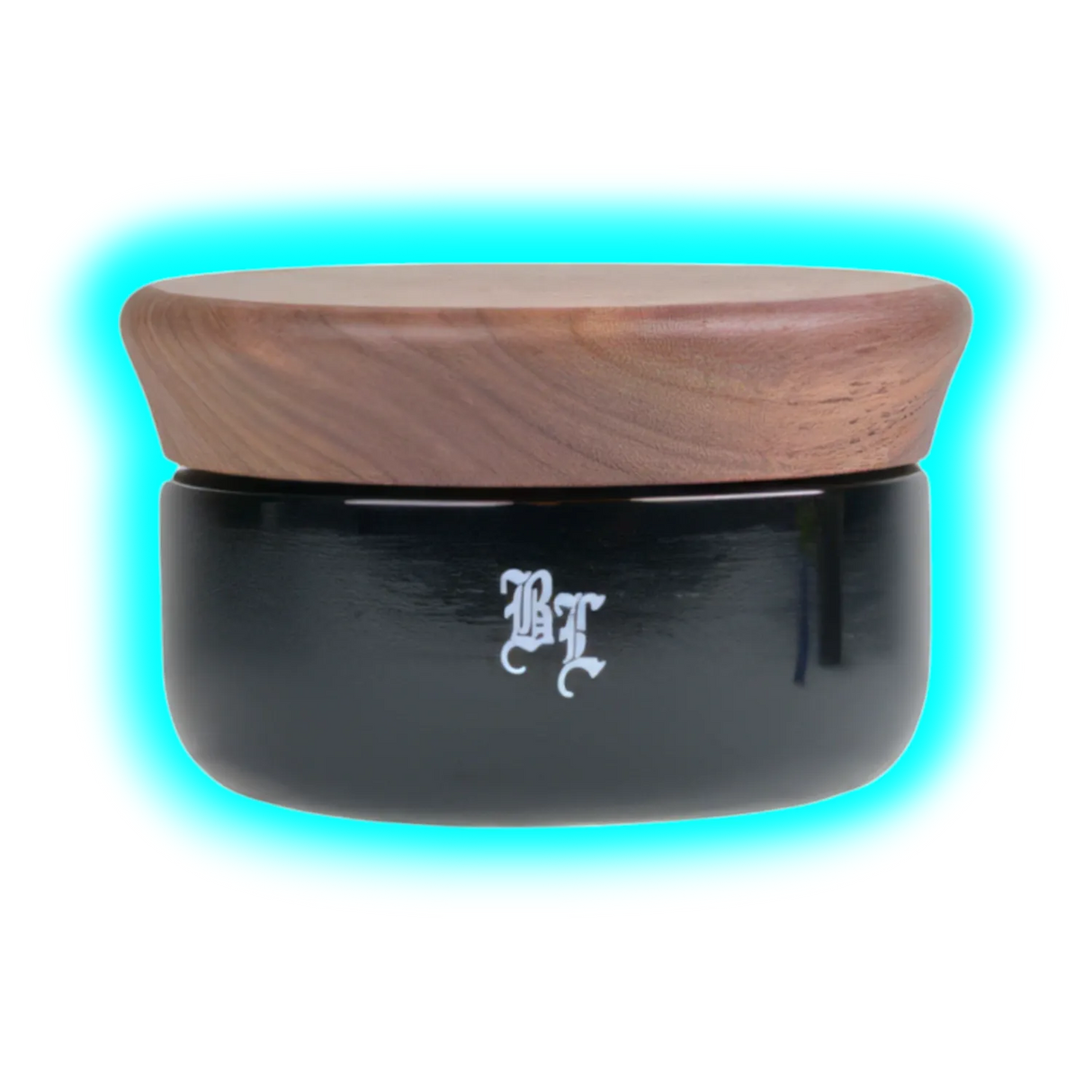 Black Leaf Alu Grinder 4 Parts Wood and Violet Glass