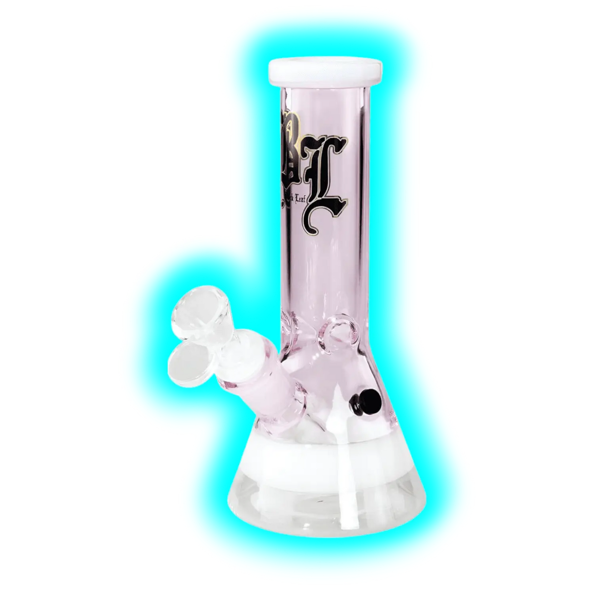 Black Leaf Beaker Bong mini Ice Pink 19.5cm