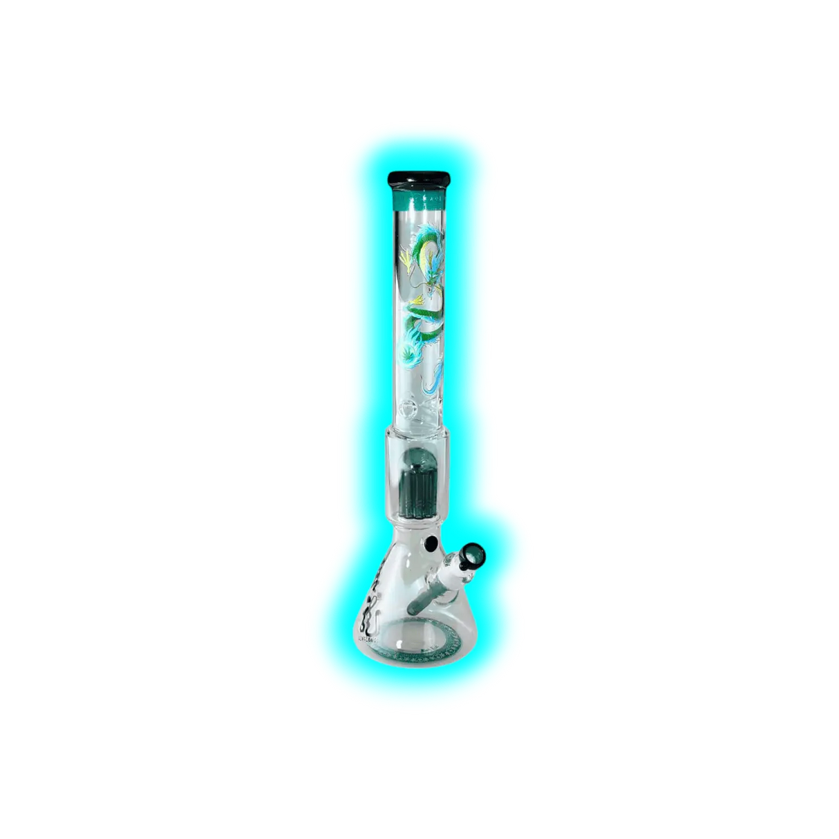 Black Leaf Beakerbong 10-Arm Baumperko QINGLONG 49cm