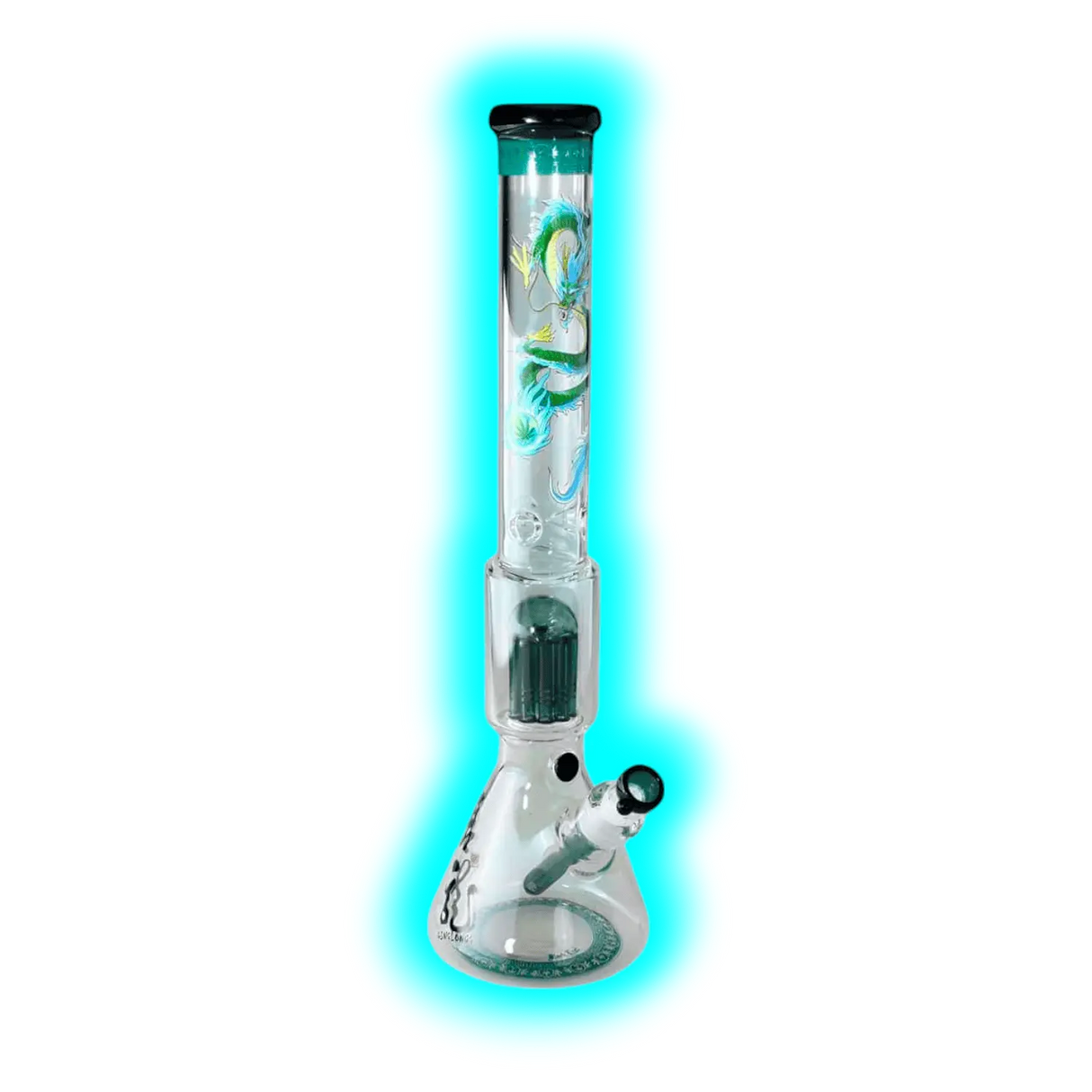 Black Leaf Beakerbong 10-Arm Baumperko QINGLONG 49cm