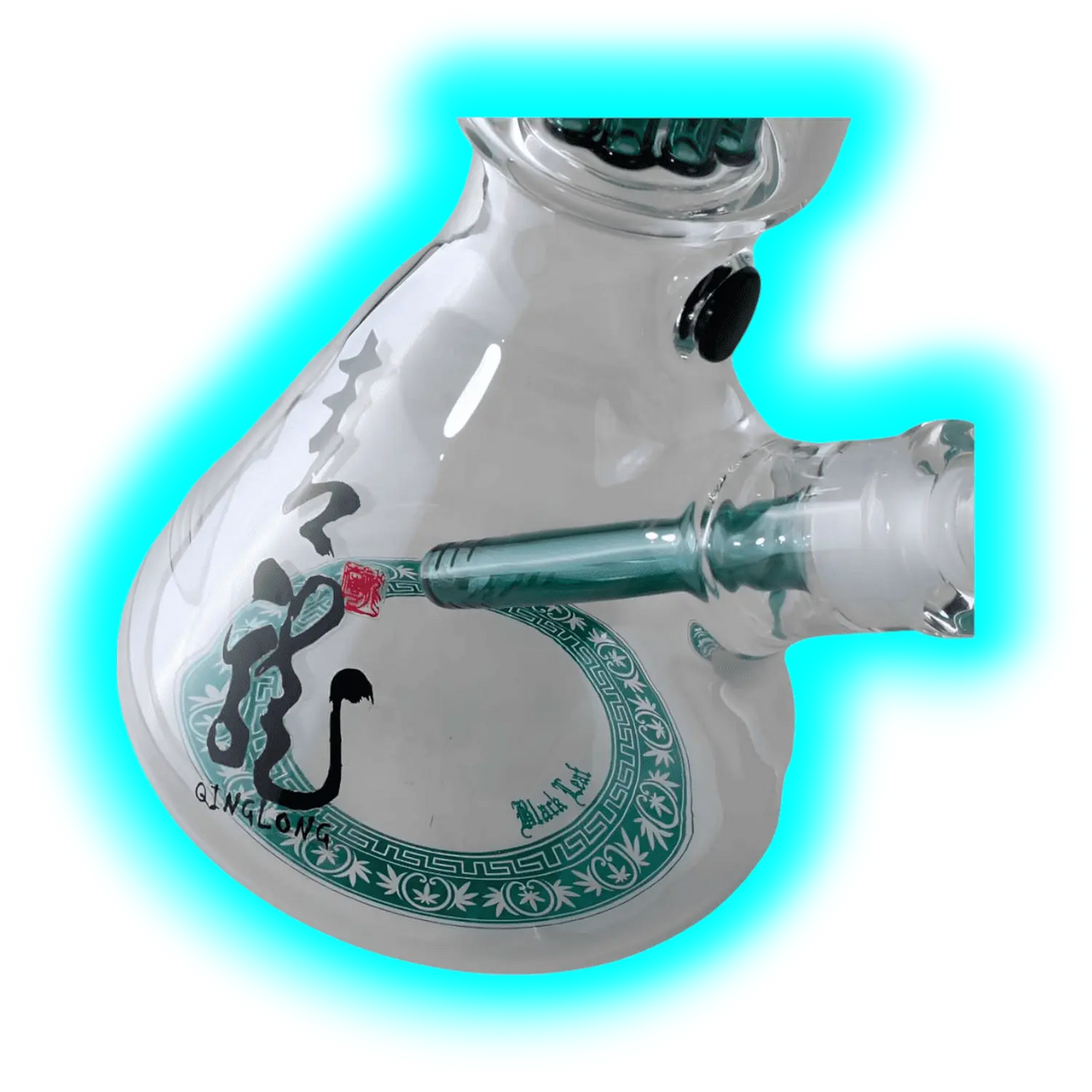Black Leaf Beakerbong 10-Arm Baumperko QINGLONG 49cm