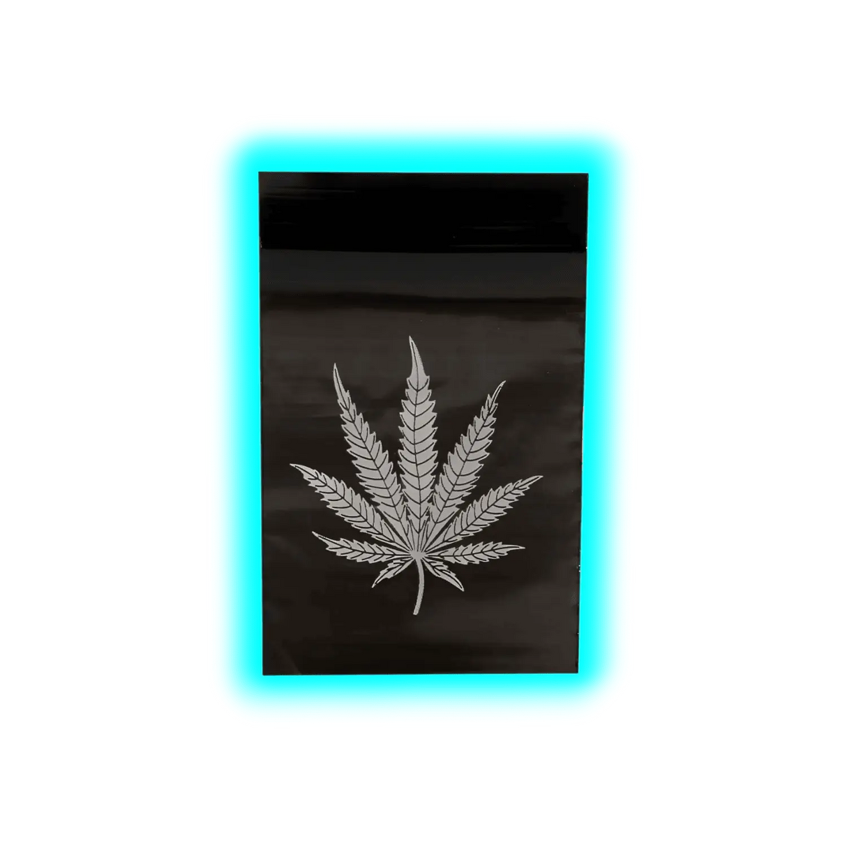 Black Leaf Black Silver Leaf Reclosable Plasticbags 40 x 60mm 100pcs