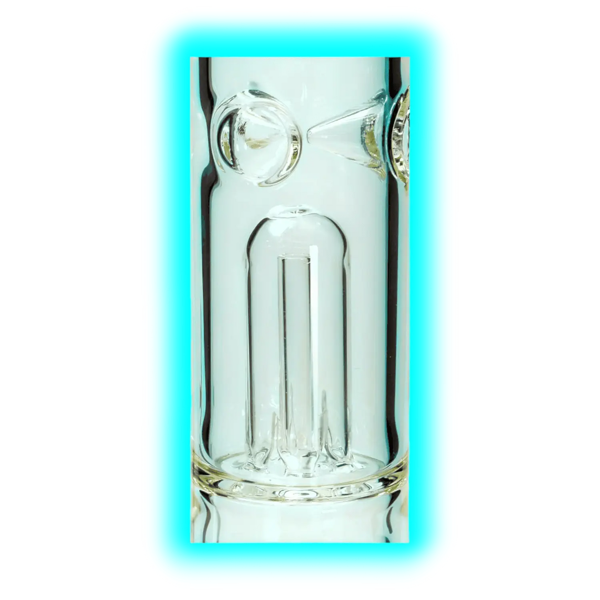 Black Leaf Bong Ice Perkolator FLAMING SKULL