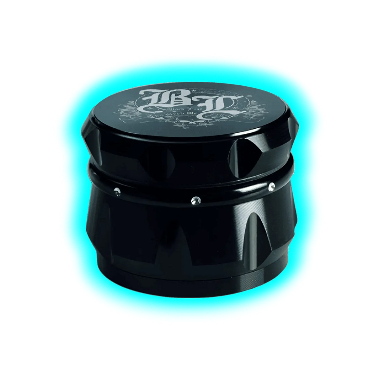 Black Leaf Crown Metalgrinder 4-teilig Black