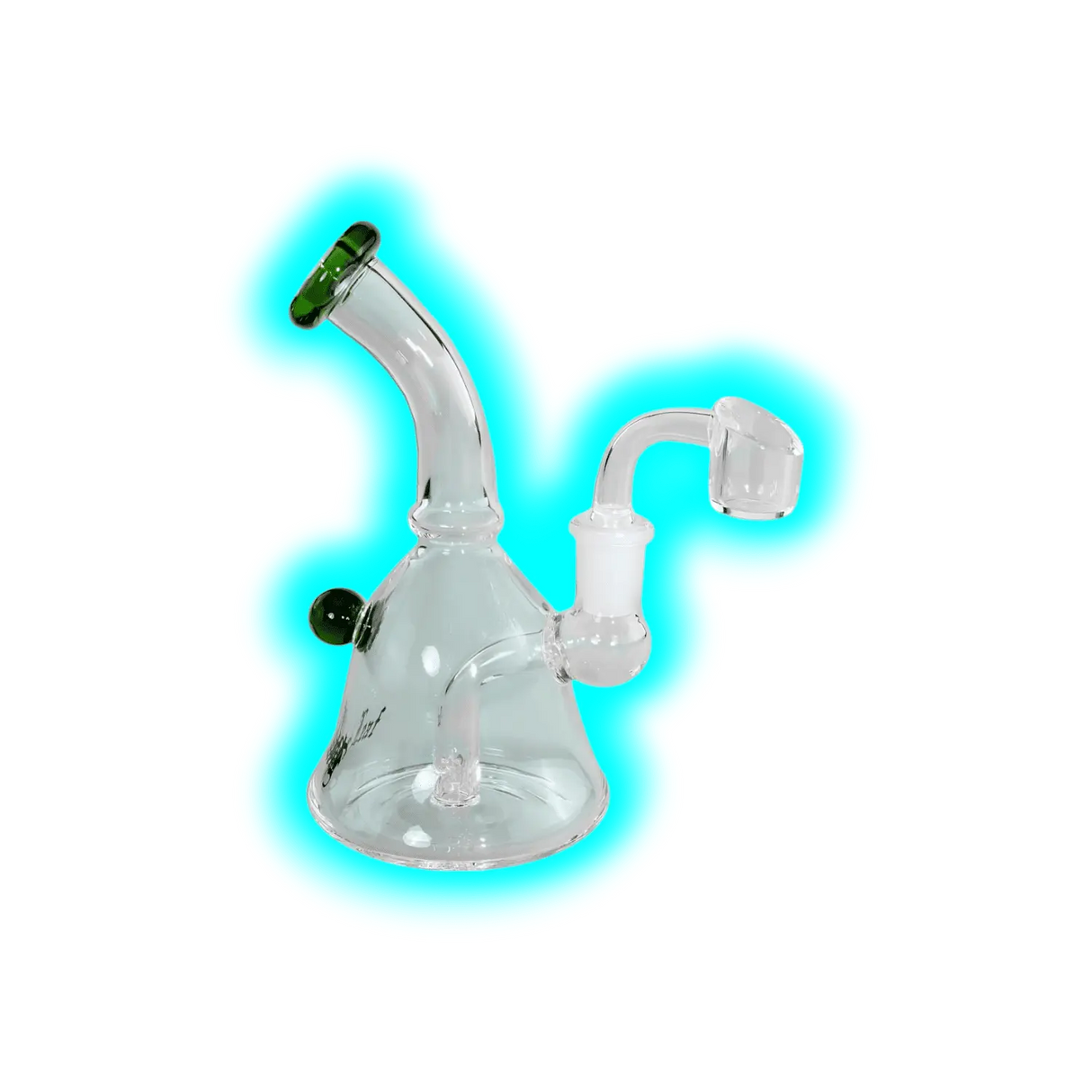 Black Leaf Dab Rig mit Lochdiffusor 15.5cm Grün