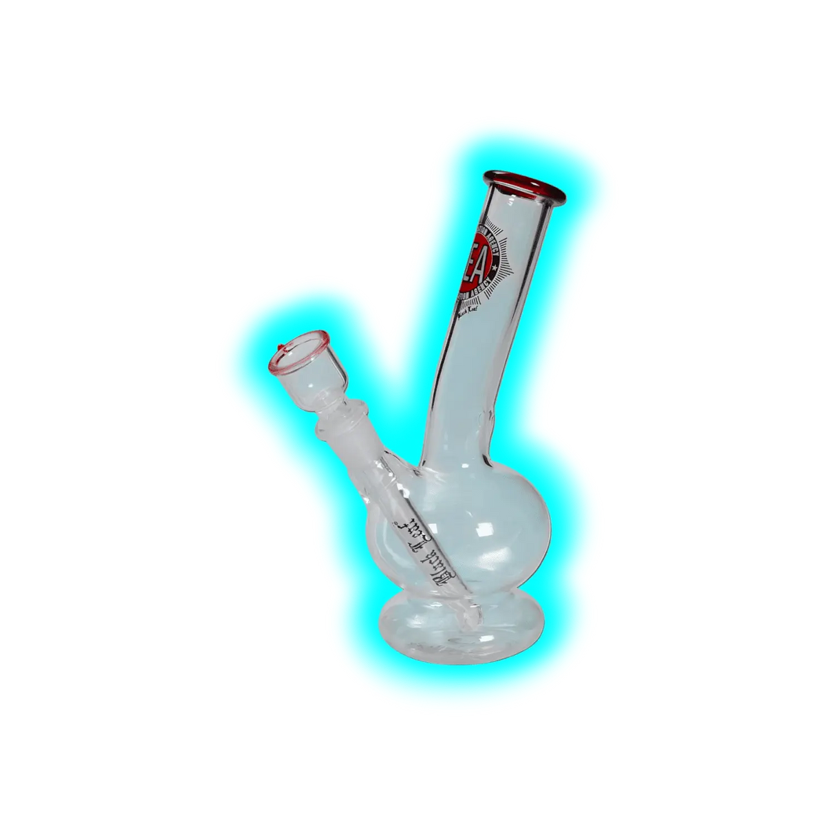 Black Leaf DEA Glass Bong 19cm