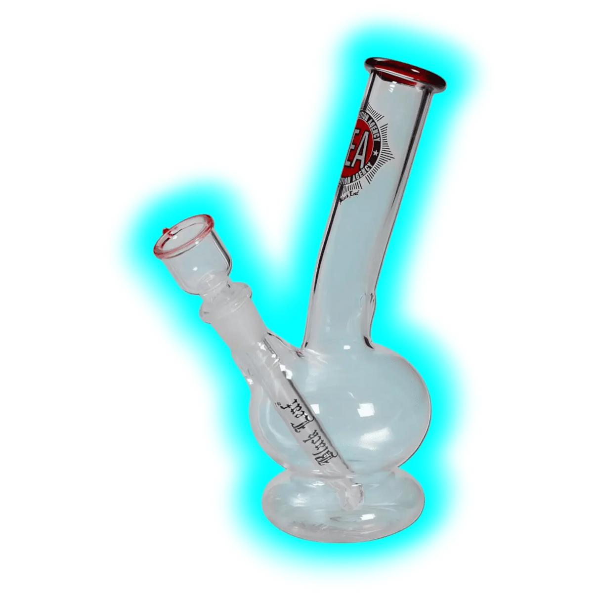 Black Leaf DEA Glass Bong 19cm