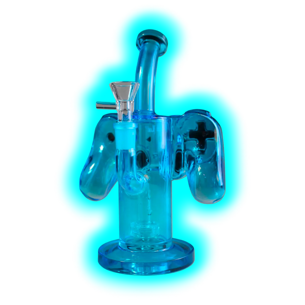 Black Leaf Diffusorbong Gamepad Blue