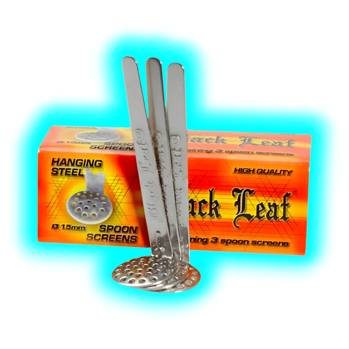 Black Leaf Edelstahl-Hängesiebe 3Stk. 15mm