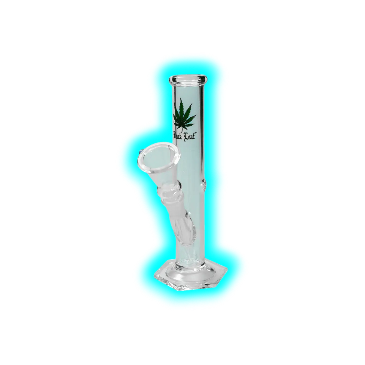 Black Leaf Glass Bong 20cm