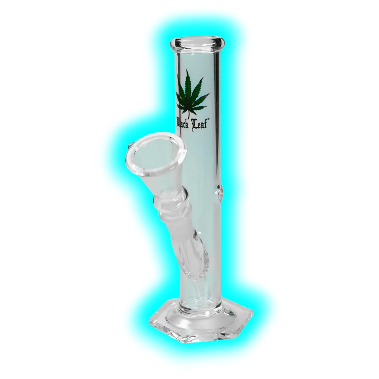 Black Leaf Glass Bong 20cm