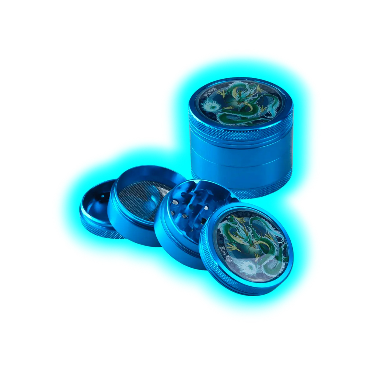 Black Leaf Grinder Quinglong 4 Parts 50mm