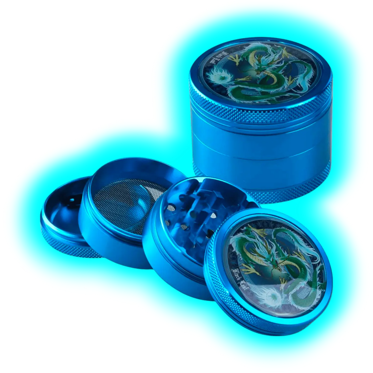 Black Leaf Grinder Quinglong 4 Parts 50mm