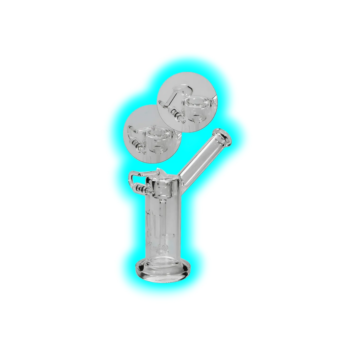 Black Leaf Honeybubbler With Honeypot Clear