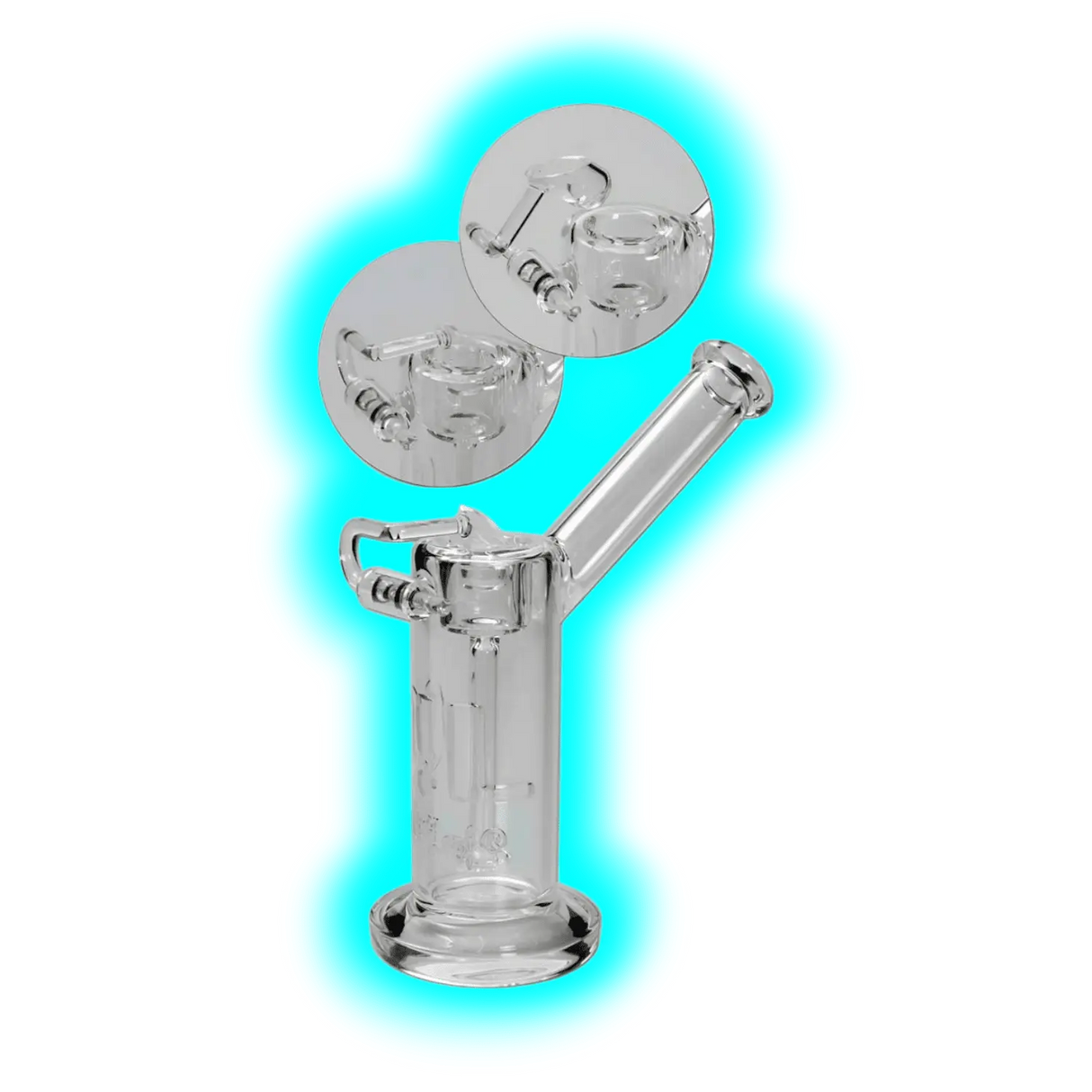 Black Leaf Honeybubbler With Honeypot Clear