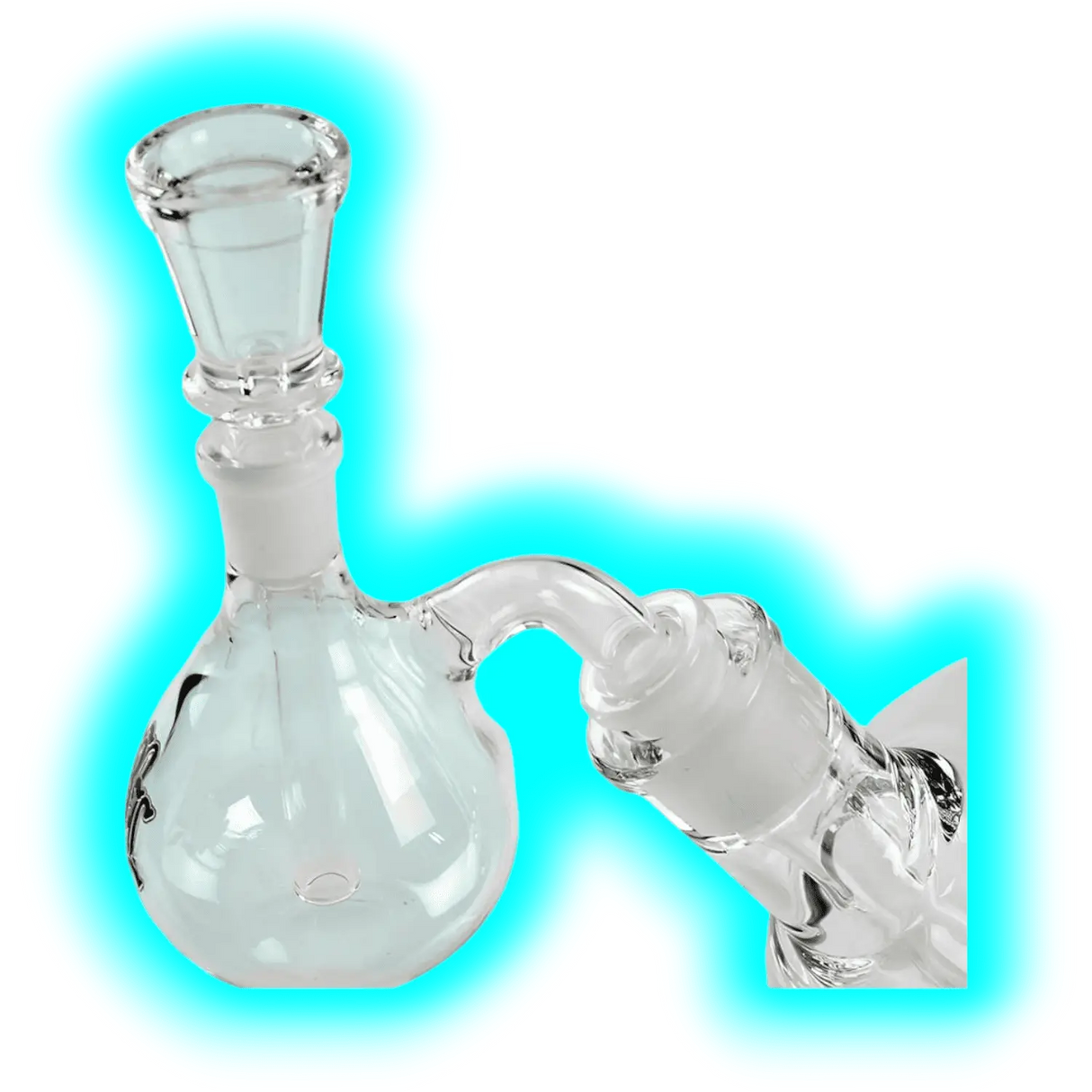 Black Leaf Ice Bong 9mm mit Vorkühler 44.5cm