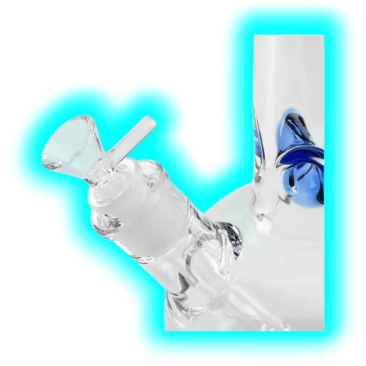 Black Leaf Ice Bong 9mm mit Vorkühler 44.5cm